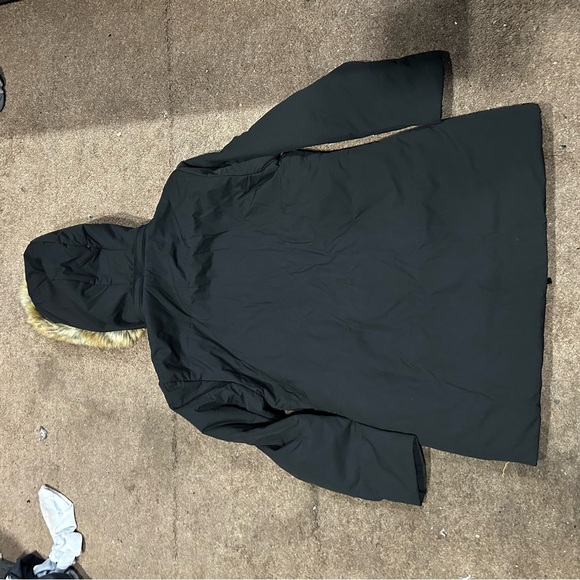 Genovega Women's Heated Hooded Long Jacket Sleeve Black Sz XL Black - Picture 7 of 11